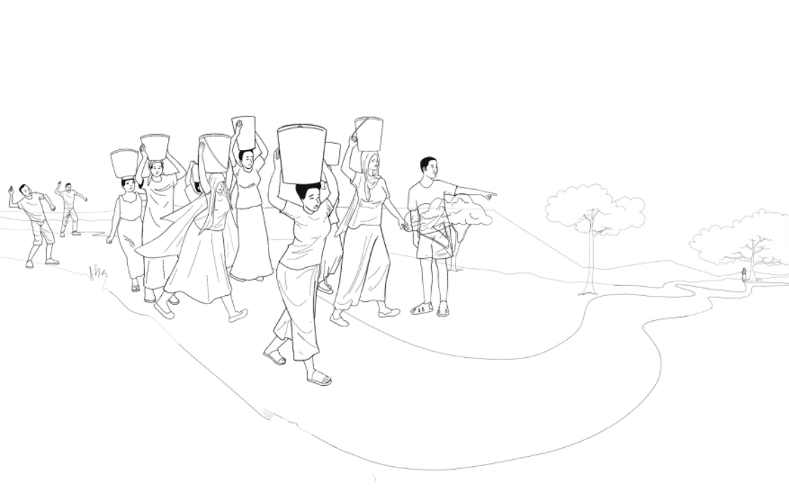 Helping/receiving women whose husbands are imprisoned